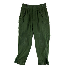 Swedish Army Trousers Green M59 Vintage 70s 80s Cotton Combat W32 L30.5