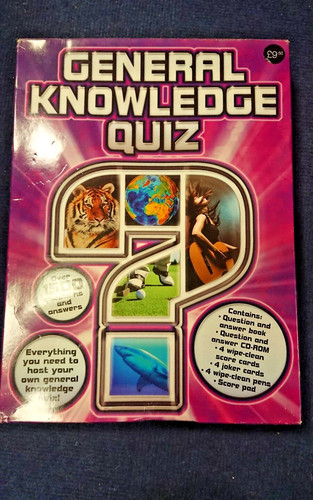 General knowledge quiz game - knowledge, cd