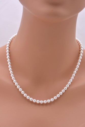New white ivory glass pearl - glass,