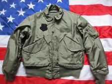 GENUINE USAF ISSUE USA CWU bomber pilot JACKET COAT top gun Alpha GREEN ma1 M- L