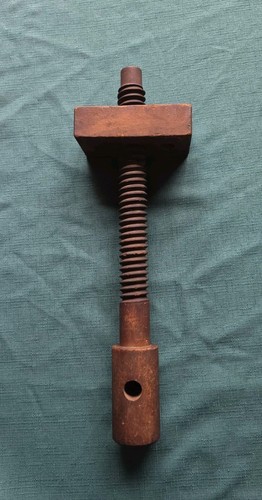 Primitive antique wooden screw - primitive,