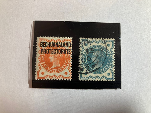 Queen victoria vermilion - 1/2d,