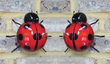 2 X Metal Ladybird Summer