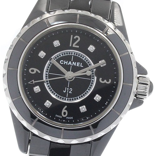 Chanel j12 black ceramic h2569 - black,