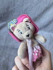 Vintage Noddy Finger Puppet Tessie Soft Plush Toy Golden Bear Enid Blyton 4"