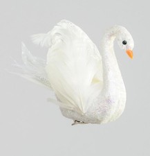 Bird Decoration White Swan