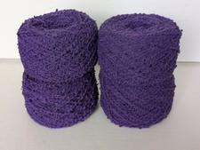 Poodle / Crinkle Yarn Purple 200g 4 x 50g Knitting Crochet Yarn
