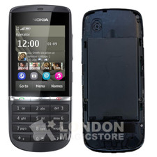 Nokia Asha 300 Graphite (Unlocked) Bar Style Mobile Phone - Good Condition