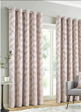 Hola fully Lined Eyelet Curtain for Living Room or Bedroom-free postage