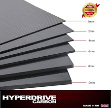 Carbon Fibre Sheet Matt Extra thick Plates 100% Carbon 4mm to 25mm Thickness