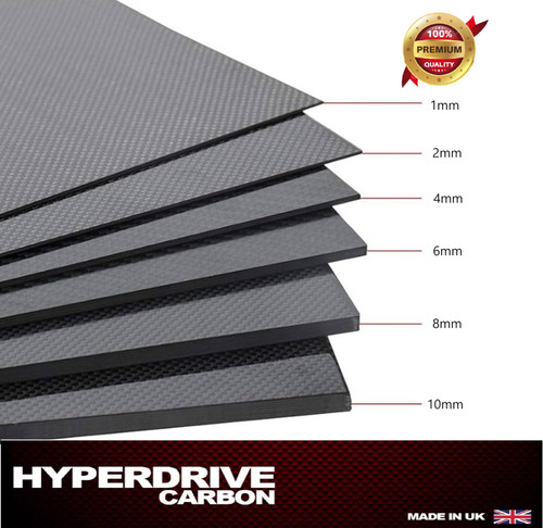 Carbon fibre sheet matt - carbon,