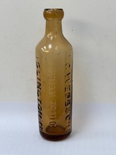 59313 Old Vintage Antique Glass Bottle Mineral Codd Hamilton Seltzer London Webb