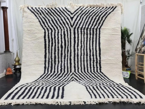 Moroccan handmade rug white - moroccan,