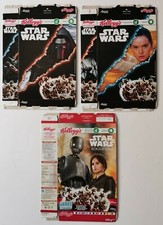 2017 Kelloggs Cereal Star Wars Force Awakens & Rogue One Packet Boxes
