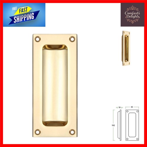 Polished brass rectangular - brass,