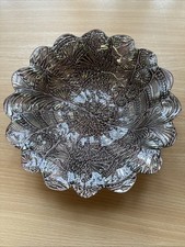 100% Genuine Silver Scalloped