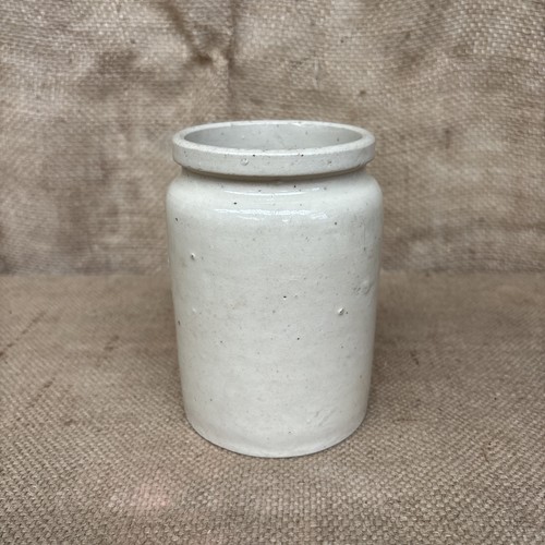 Stoneware jar off white - stoneware,