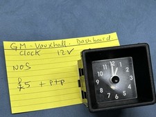 GM . Vauxhall. Dashboard Clock  12v