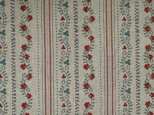 Fabric clover stripe - clover, cotton