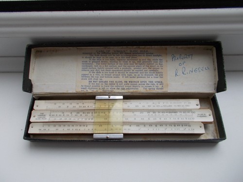 Unique universal slide - slide, rule