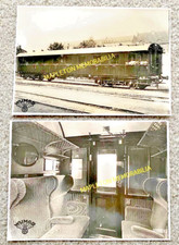 GERMAN STATE RAILWAYS - 2nd CLASS CARRIAGE - WUMAG - 2 x B&W PHOTOS