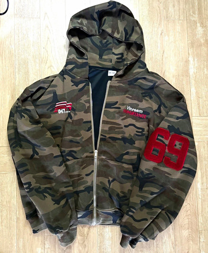 Oversized camouflage zip - oversized, zip-up