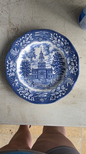 Vintage blue white - &,