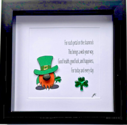Handmade irish blessing pebble - handmade,