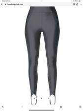 AGGI By Halewski GIA Elastic Black Stirrup Leggings Xs 8-10 Brand New