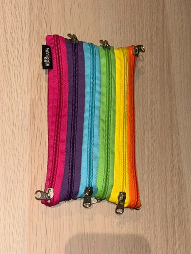 Smiggle rainbow multi zipper - rainbow, multi-zipper