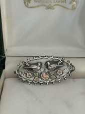 Lovely Victorian Birmingham Silver Sweetheart Brooch