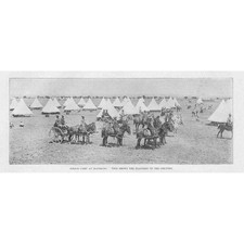 BOER WAR Police Camp at