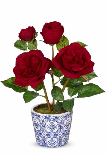 Artificial red rose - artificial,