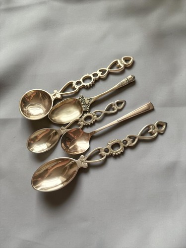 Vintage brass spoon collection - brass,