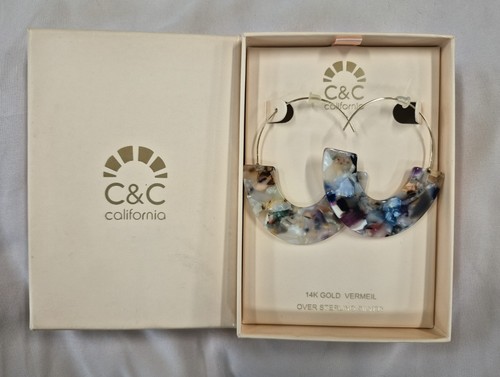 California earrings 14k - c, c