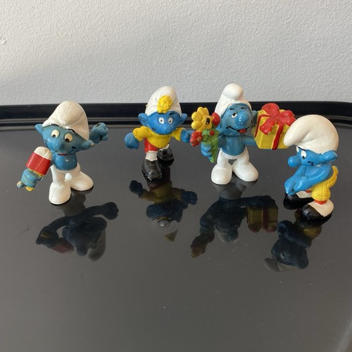 Schleich vintage smurf figures - schleich,