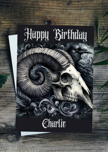 Gothic birthday card - birthday,