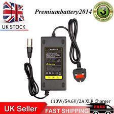 54.6V 2A Electric Bike Lithium Battery Charger for 48V Electric Bicycles E-Bike 