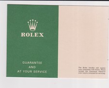 Rolex Tudor Garantee and
