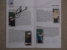 SEVERIANO 'SEVE' BALLESTEROS SIGNED GOLF PROGRAMME  YEAR 2000  VERY RARE