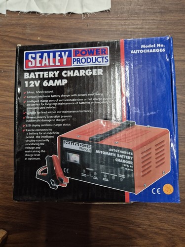 Sealey 12v battery charger - sealey, new