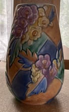 Beswick Ware Sherbet Palette Glaze Floral Vase - 66.M