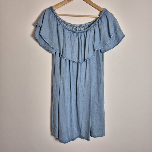 Zara light blue chambray - l,