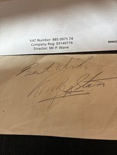 RINGO STARR MID 1960s SIGNED