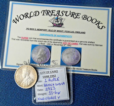 SHIPWRECK treasure RUPEE coin CITY of CAIRO wreck 1942 SILVER salvage INDIA WW2