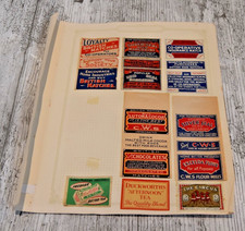 SUPERB VINTAGE Matchbox Labels