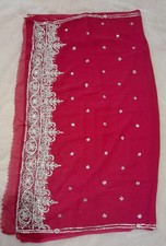 Pink Diamonte Saree With Top