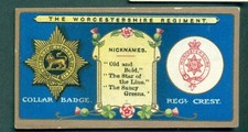 MITCHELL - REGIMENTAL CRESTS & COLLAR BADGES, YORK & LANCASTER REGT  TYPE CARD