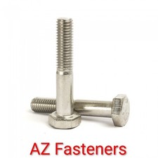 Metric Hex Head Bolt Part Threaded A4 Marine Stainless Steel