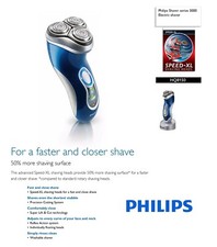 Philips  XL Speed-XL Rechargeable  Wet Dry Shaver philishave
